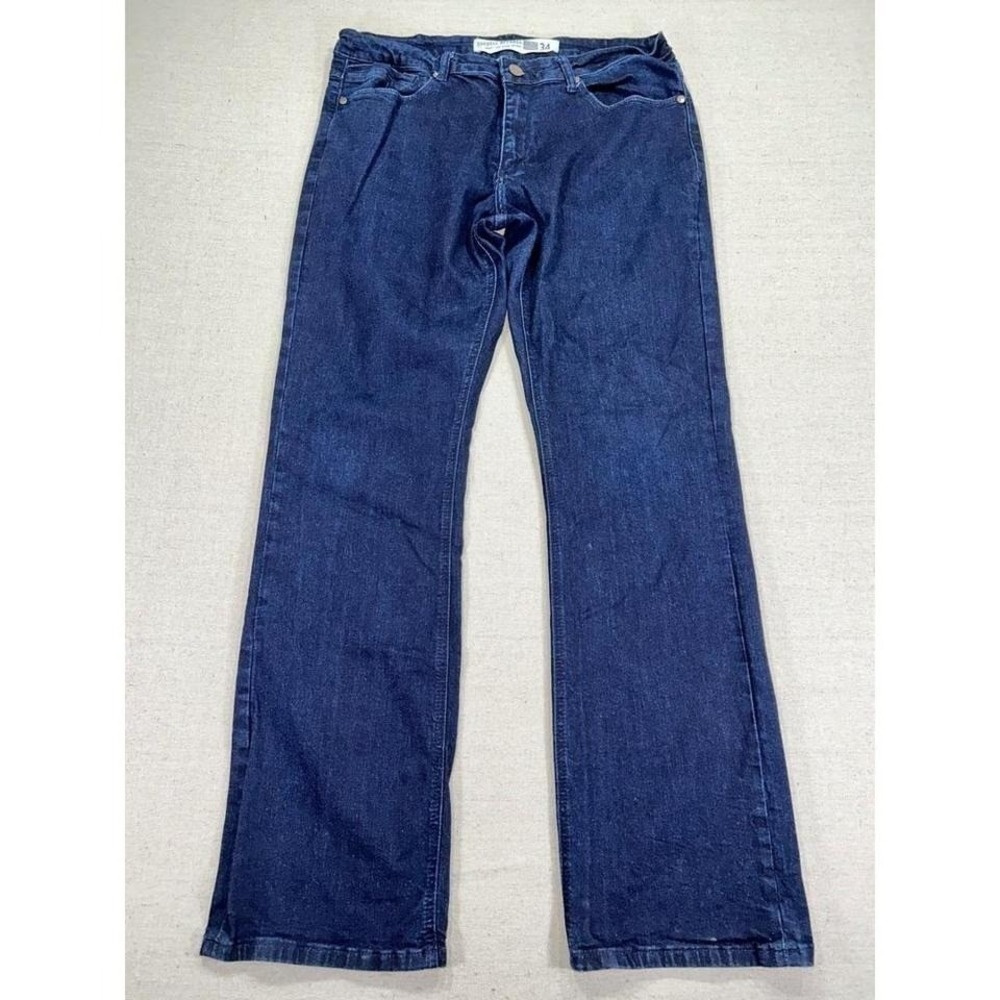 BARBELL‎ Apparel Men's 34 Stretch Denim Jeans Boot Cut Athletic Fit